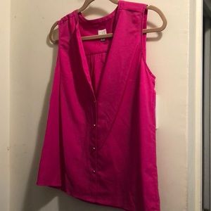 Bright pink tank top